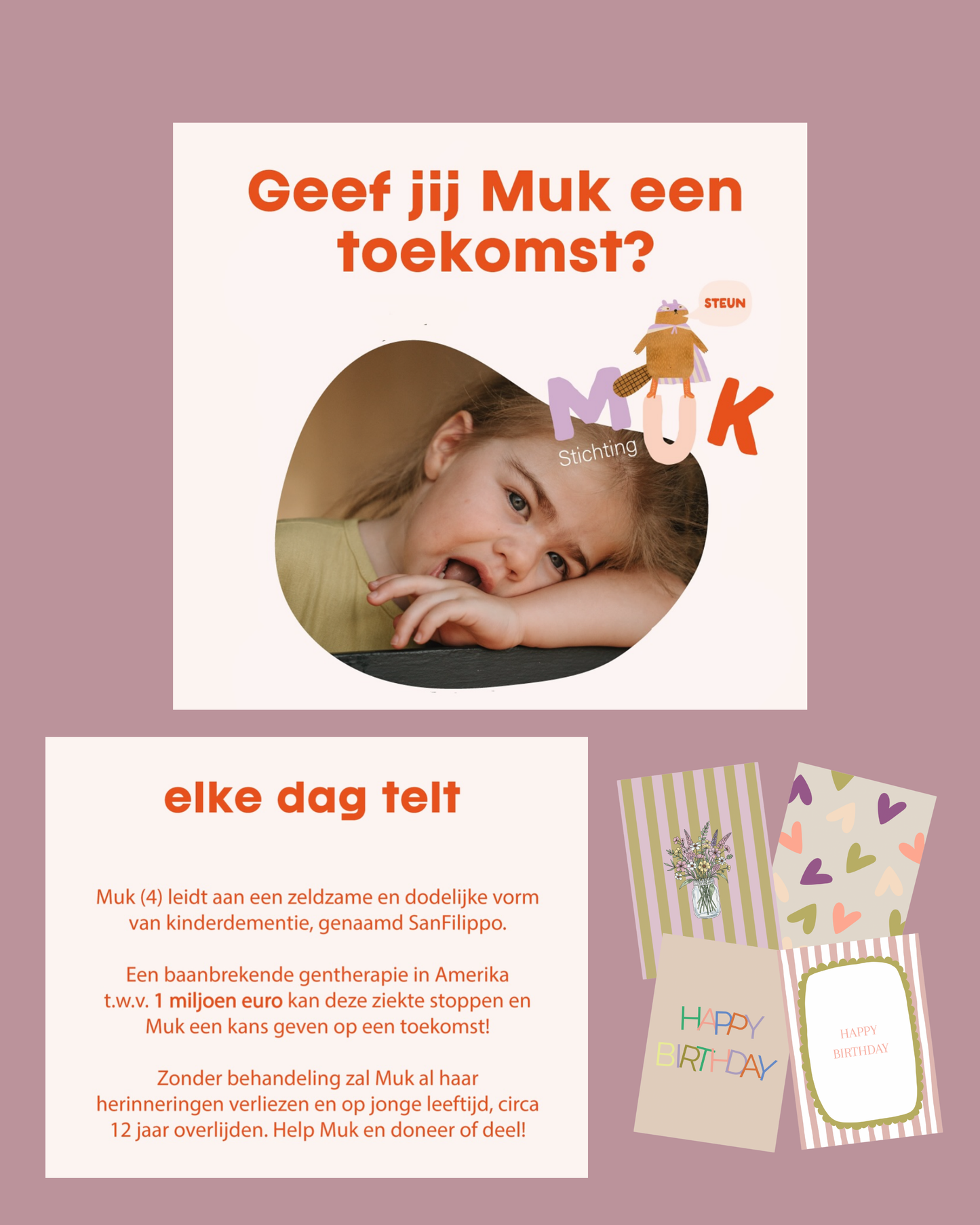 VOL liefs x Stichting Muk kaartensetje - 15 kaarten