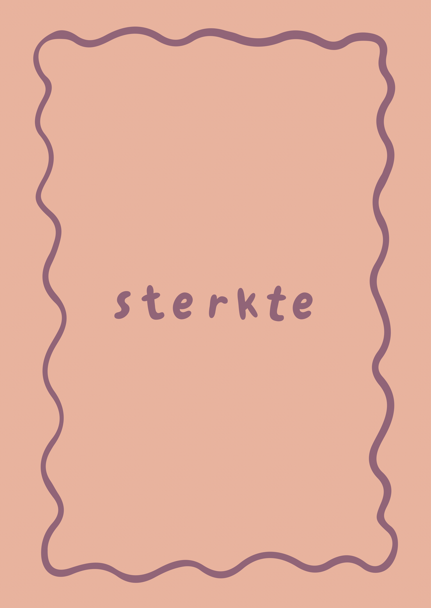 Kaart sterkte paars
