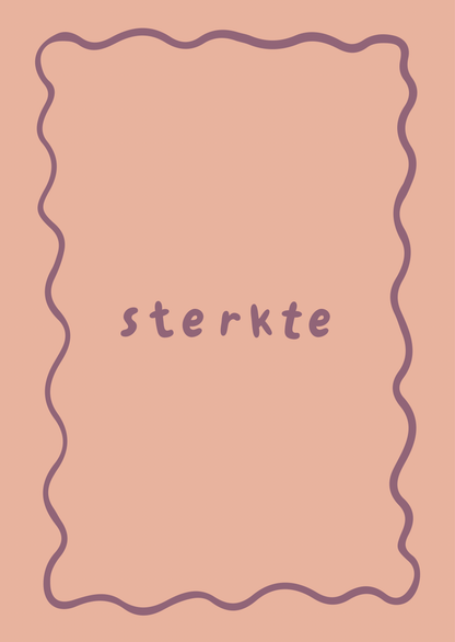 Kaart sterkte paars