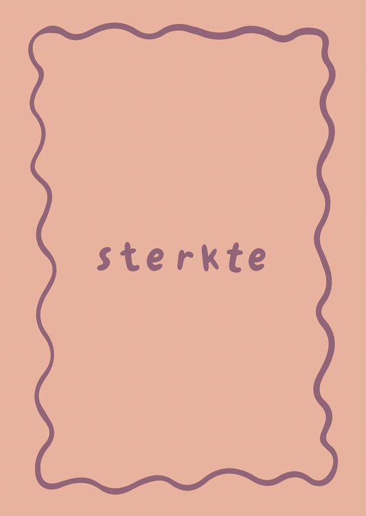Kaart sterkte paars