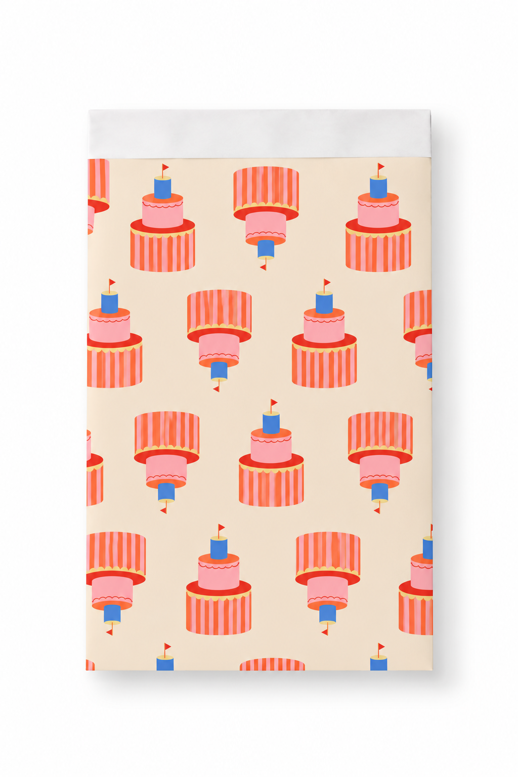 Cadeauzakje party cake | 17x25cm | 5 stuks