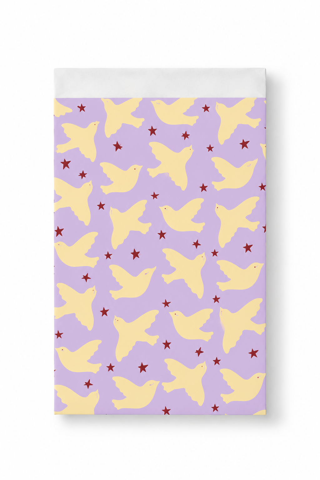 Cadeauzakje birds lila | 17x25cm | 5 stuks