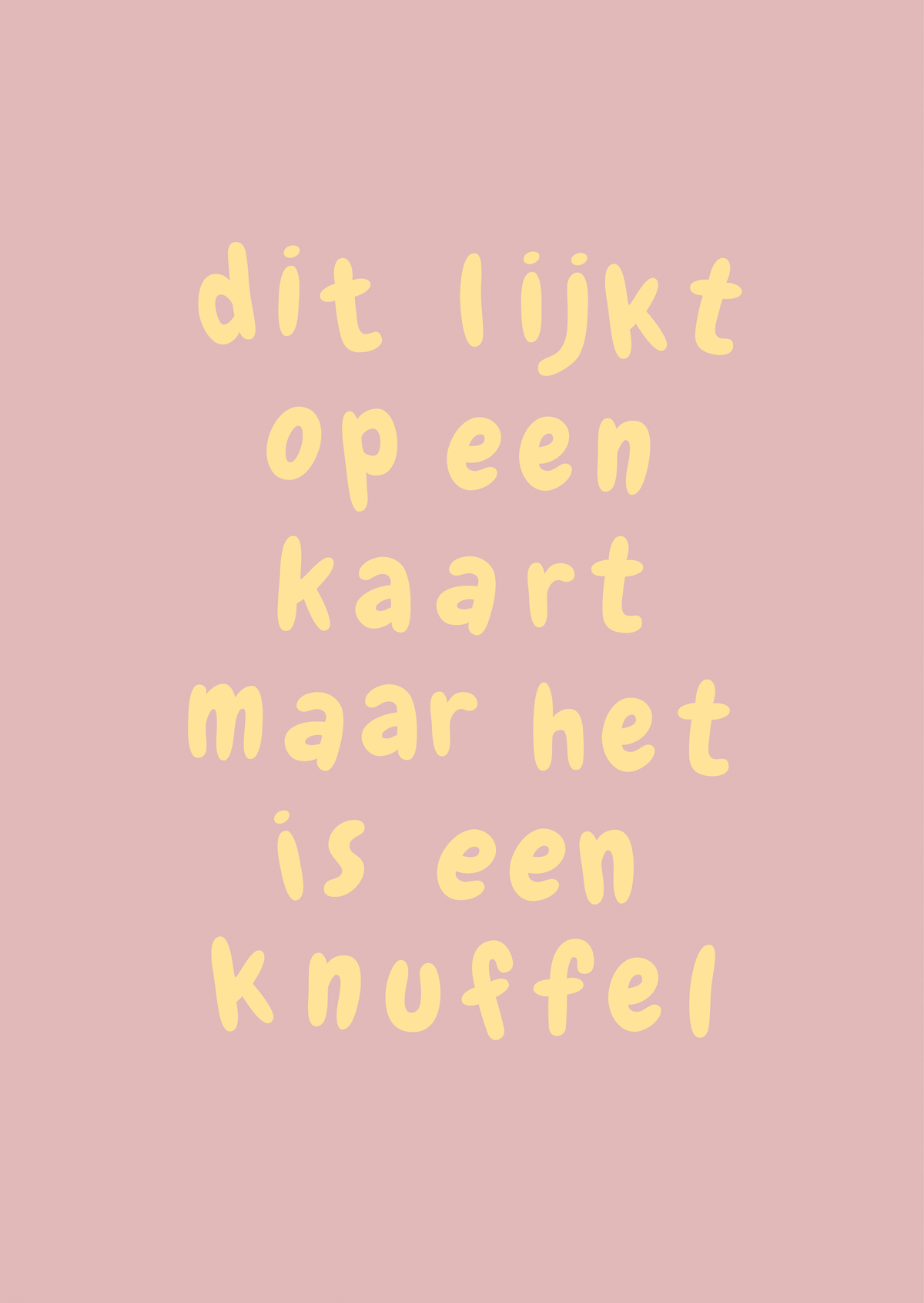 Kaart knuffel