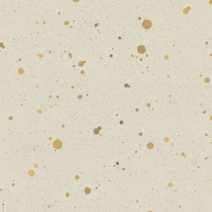 Cadeaupapier random spots grass/goud 50cm