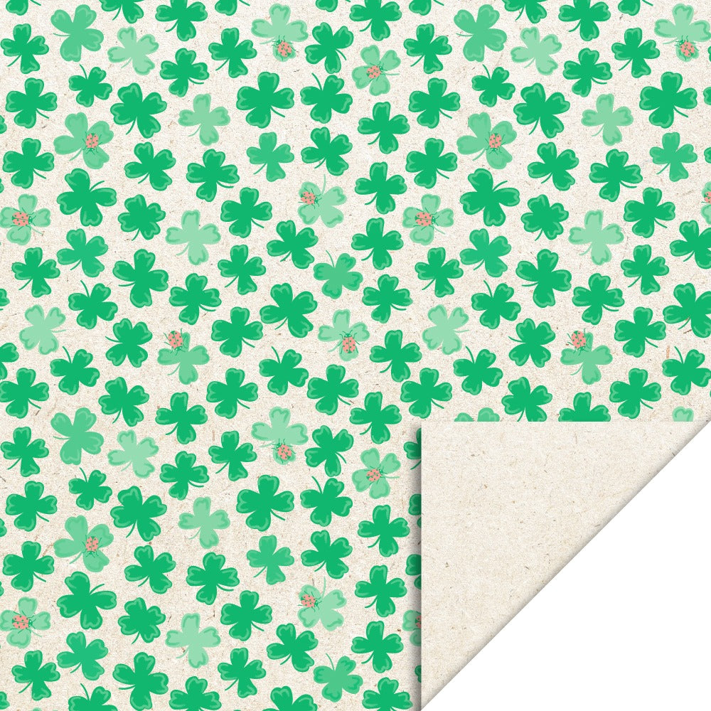 Cadeaupapier klavertje vier 70cm