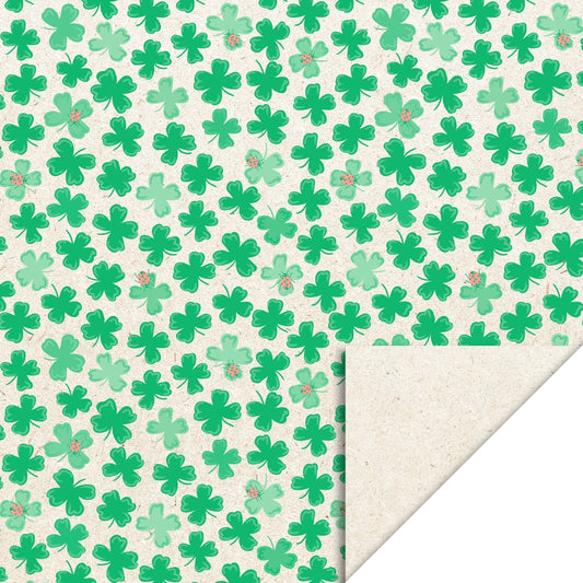 Cadeaupapier klavertje vier 70cm