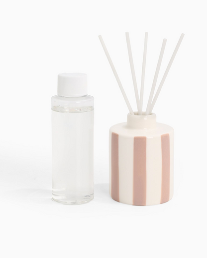 Geurstokjes keramiek beige