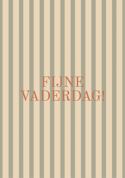 Mini kaart fijne vaderdag