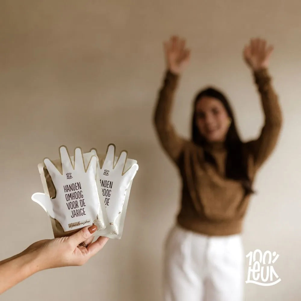 Handmasker - Handen omhoog voor de jarige